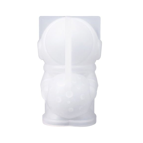 Astronaut Molds Silicone Keychain Molds With Hole Keychain Casting for DIY for Key Chain Pendant Crystal Epoxy Resin Mol