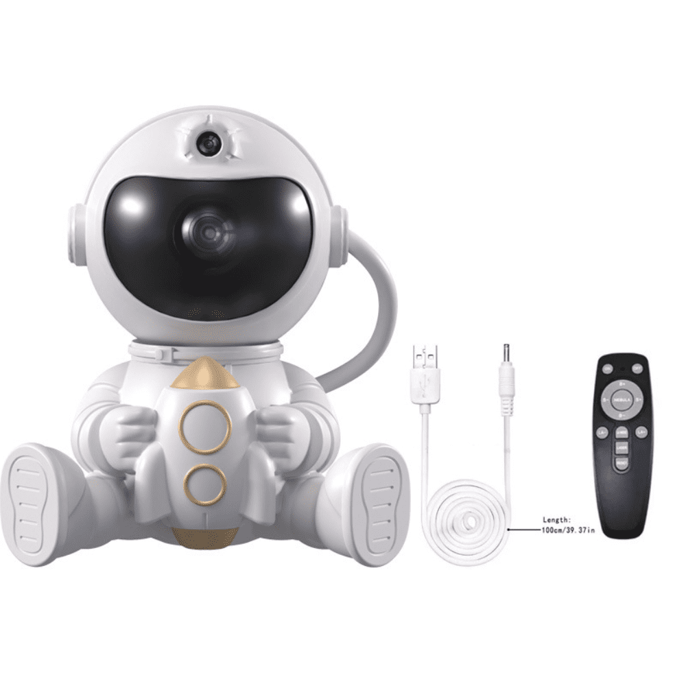 Astronaut Nebula Projector Night Light 360 ° Rotating Magnetic Head Nebula Light Bedroom Children's Room Ceiling Room Decoration