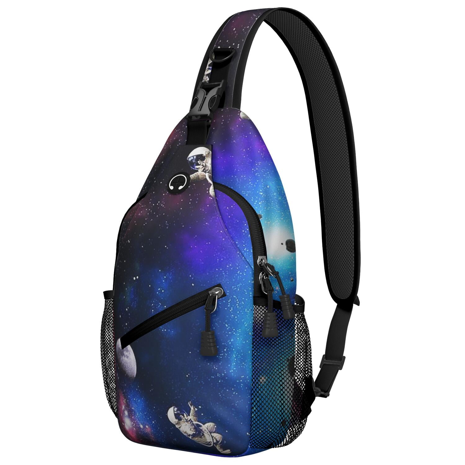 Astronaut Nebula Sling Backpack, Celestial Star Constellation Design ...