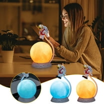 Astronaut Night Light, Spaceman 3D Illusion Table Lamp with 16 Colors Remote Control Touch Lamp LED USB Night Light Desk Lamps Room Decorations Home Decor Holiday Gifts Birthday Gifts