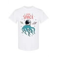 thumbnail image 1 of Astronaut Octopus In Space  T-Shirt Women -Image by Shutterstock, Female Large, 1 of 2
