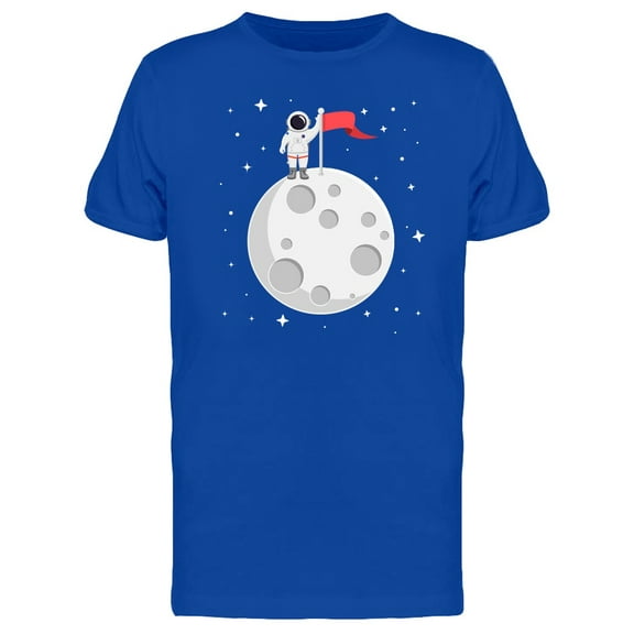 Astronaut On Full Moon Tee Men's -Image by Shutterstock