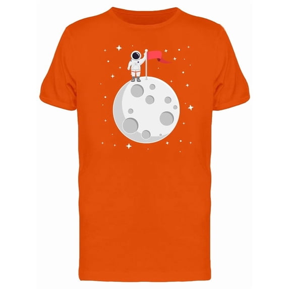 Astronaut On Full Moon Tee Men's -Image by Shutterstock