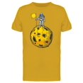 thumbnail image 1 of Astronaut On Planet Color Sketch T-Shirt Men -Image by Shutterstock, Male x-Large, 1 of 2