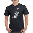 thumbnail image 1 of Astronaut On The Moon. Men T-Shirt, Male Large, 1 of 4