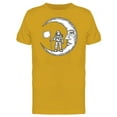 thumbnail image 1 of Astronaut On The Moon With Flag T-Shirt Men -Image by Shutterstock, Male XX-Large, 1 of 2