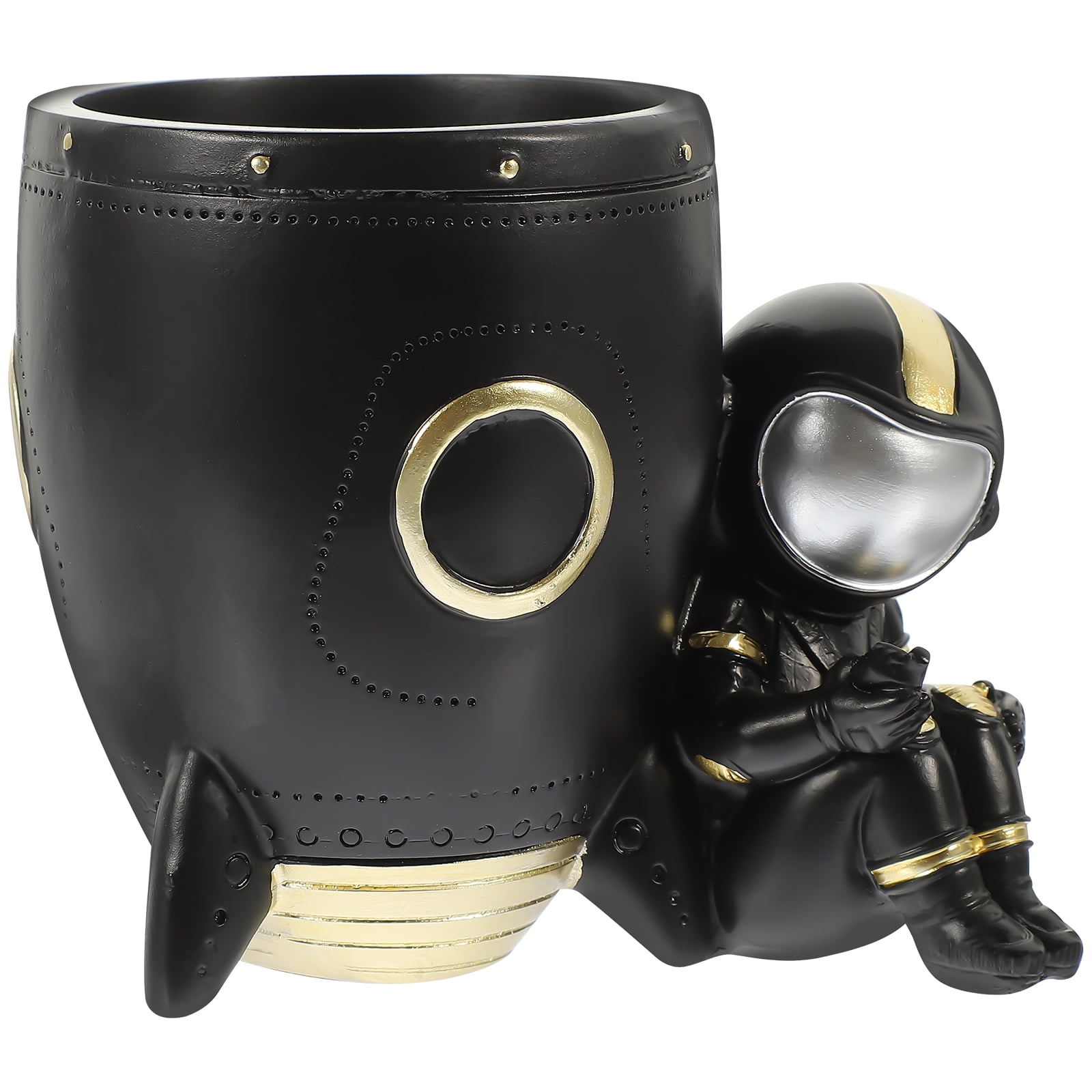 Astronaut Pen Holder Resin Cartoon Astronaut Pencil Pot Multipurpose