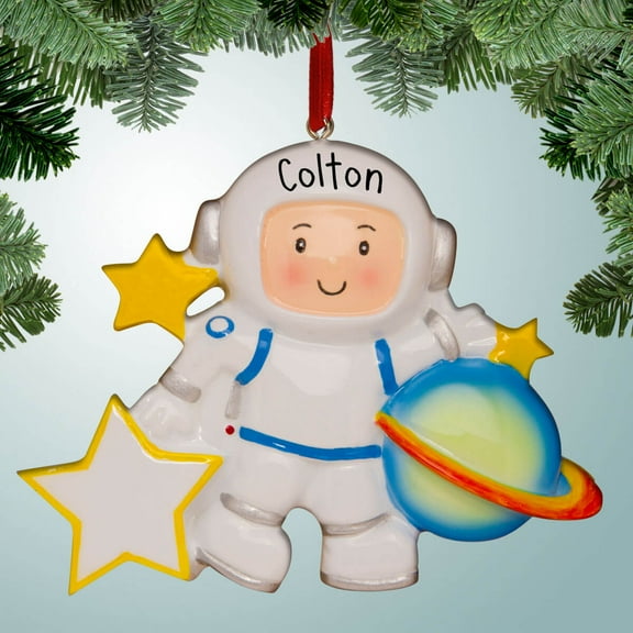 Astronaut - Personalized Christmas Ornament - NASA - Space - Universe - Stars - Moon - Perfect Stocking Stuffer - Great Gift Ideas