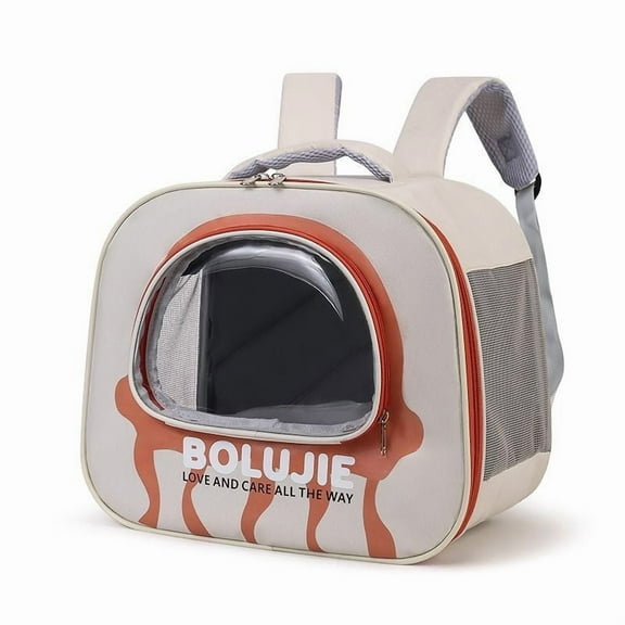 Astronaut Pet Carrier Backpack - Transparent Window Ventilated Travel Case for Small Animals, Lightweight Portable Puppy Cat Rabbit Hamster Carrier, Durable PC EVA Material for Camping Hiking