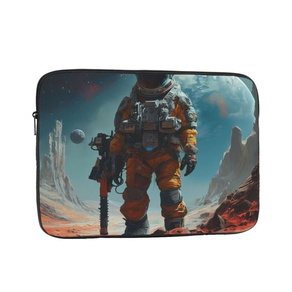 Astronaut On Planet Laptop Sleeve Bag Compatible With MacBook Air / Pro iPad MateBook Tablet Surface HP Lenovo Dell ASUS Acer Laptop Computer Protective Size: 17 inch