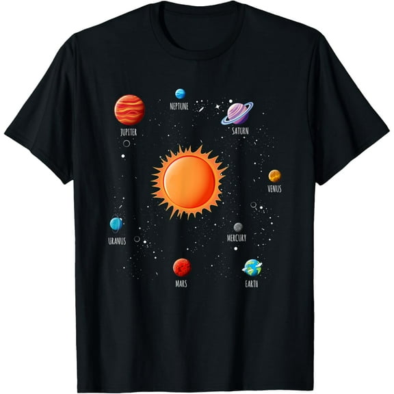 Astronaut Planets Outer Space Astronomy Universe Science T-Shirt