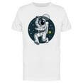 thumbnail image 1 of Astronaut Playing Tennis  T-Shirt Men -Image by Shutterstock, Male 3X-Large, 1 of 2