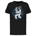 thumbnail image 1 of Astronaut Playing Tennis  T-Shirt Men -Image by Shutterstock, Male Large, 1 of 2