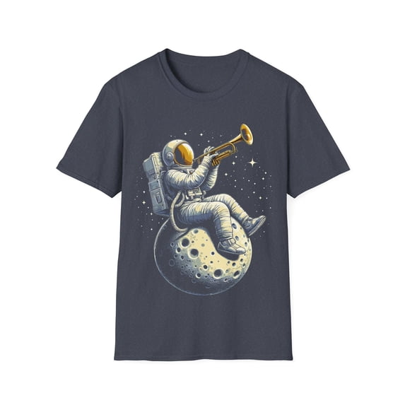 Astronaut Playing Trumpet Musician Player Music Expert TShirt