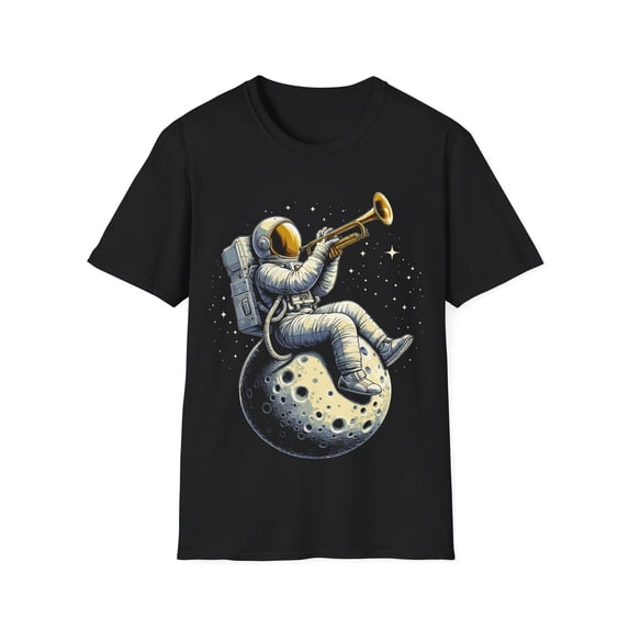 Astronaut Playing Trumpet Musician Player Music Expert TShirt