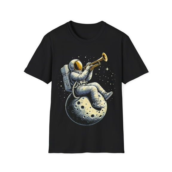 Astronaut Playing Trumpet Musician Player Music Expert TShirt