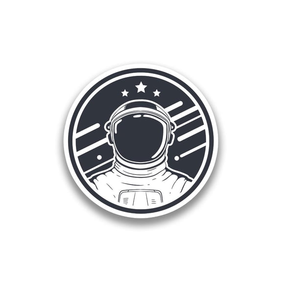 Astronaut Portrait Sticker -Smartprints Designs, Vinyl Sticker