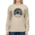 thumbnail image 1 of Astronaut Portrait Sweatshirt Women -Smartprints Designs, Female Medium, 1 of 4