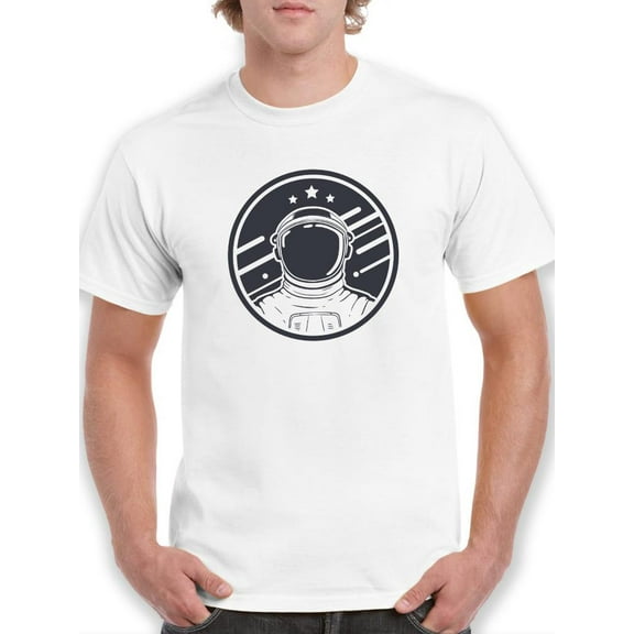 Astronaut Portrait T-Shirt Men -Smartprints Designs, Male 4X-Large
