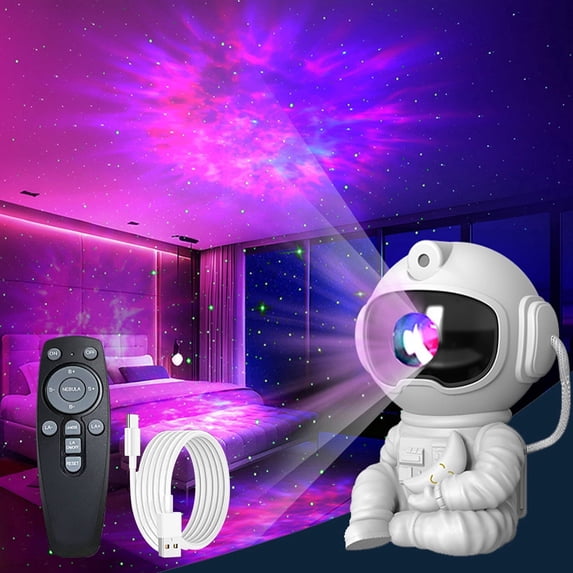 Astronaut Projector Light for Bedroom with Remote,8 Modes 360°Adjustable Christmas Star Projector for Home Room Decor,Christmas Decor Gifts for Kids,Adults,Teens