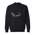 thumbnail image 1 of Astronaut Rides A Whale Sweatshirt Men -Image by Shutterstock, Male XX-Large, 1 of 4