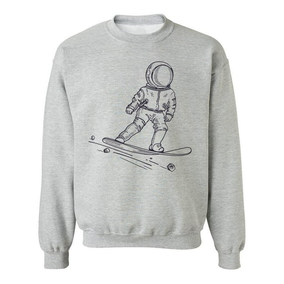 Astronaut Riding A Board Sweatshirt Men -Image by Shutterstock, Male 3X-Large