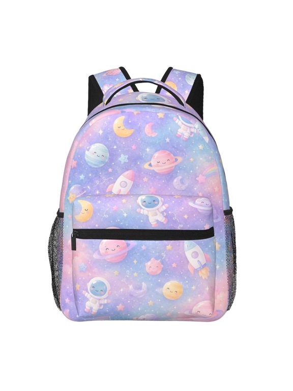Astronaut Rocket Planet Backpack Lightweight Travel Bag for Men and Women