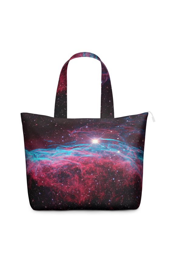 Astronaut Rocket Print Weekender Bag Large Capacity Travel Tote with Outer Space Cosmos Theme, Lightweight Airplane Friendly for Women on the Go