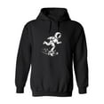 thumbnail image 1 of Astronaut Running In Space Hoodie Men -Image by Shutterstock, Male Medium, 1 of 4