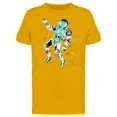 thumbnail image 1 of Astronaut Skeleton Cosmic Poster T-Shirt Men -Image by Shutterstock, Male 3X-Large, 1 of 2
