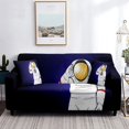 Astronaut Sofa Cover Starry Sky Galaxy Theme Stretch Cushion Slipcovers
