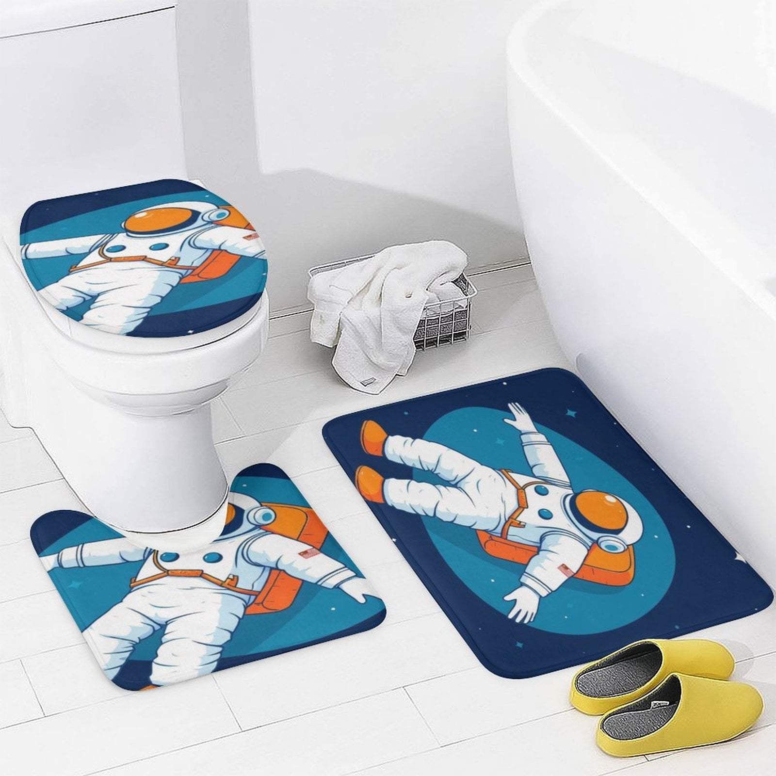 Astronaut Space Adventure 5 Bathroom Mats Sets 3 Piece Bath Mat Earth Astronaut Space Adventure 5 Bathroom Mats Sets 3 Piece Bath Mat Earth
