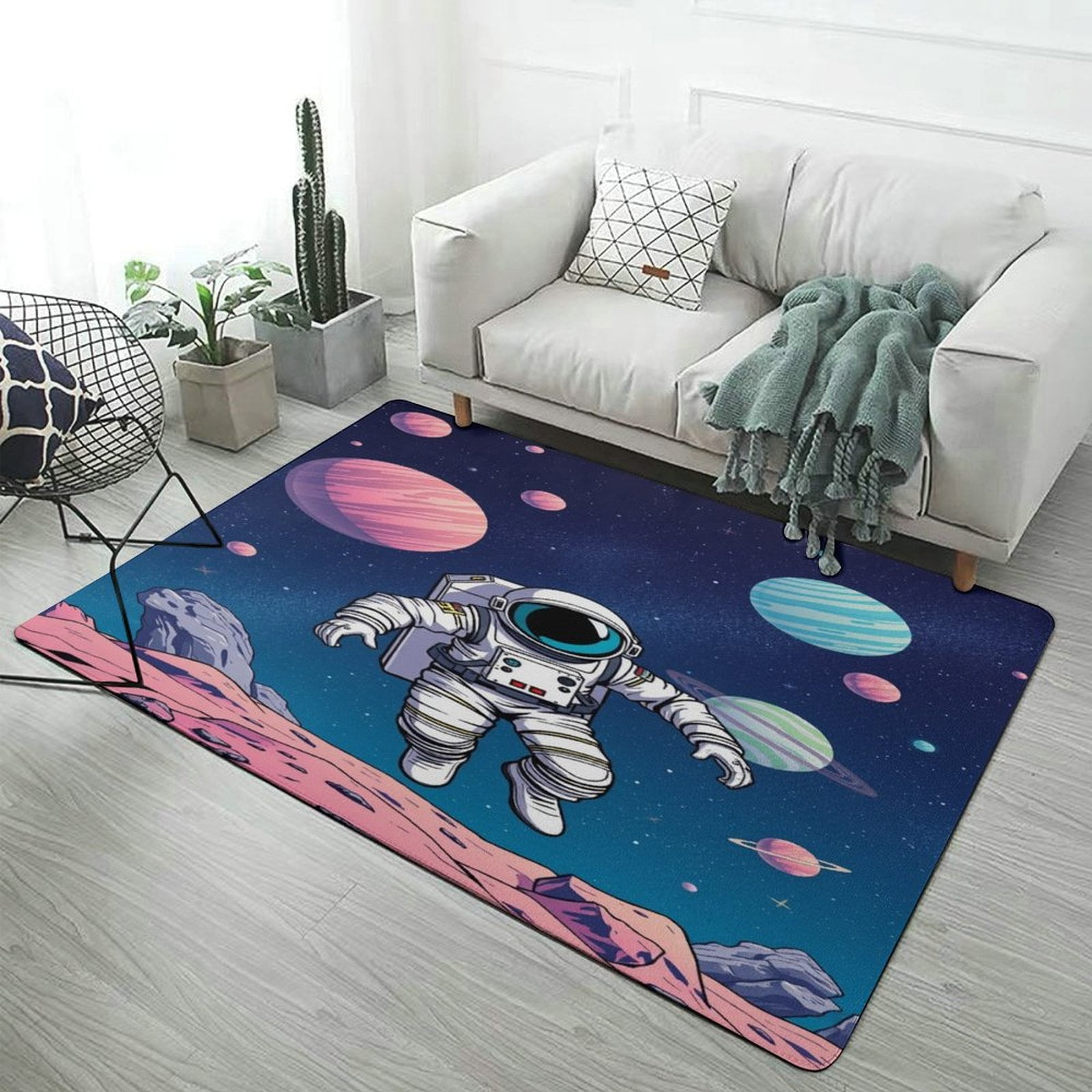 Astronaut Space Adventure Cosmos Light Luxury Home Carpets Living Room ...