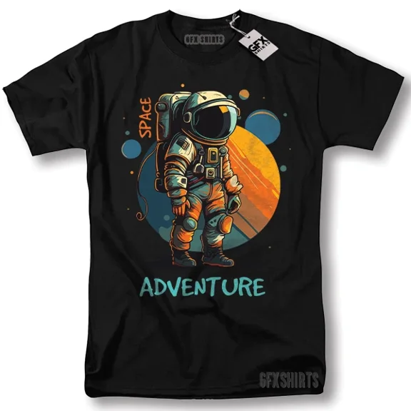 Astronaut Space Adventure Shirt Space Galaxy Cool Gift Graphic T-shirt
