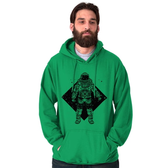 Astronaut Space Celestial Spirit Unisex Plus Fleece Graphic Hoodie Brisco Brands 4X