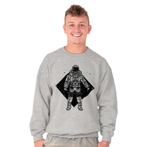 Astronaut Space Celestial Spirit Unisex Plus Fleece Graphic Sweatshirt Brisco Brands 2X