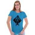 thumbnail image 1 of Astronaut Space Celestial Spirit Womens Slim Fit Graphic Tee Brisco Brands S, 1 of 5