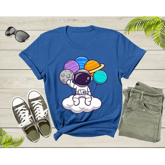 Astronaut Space Lovers Gift Astronaut Spaceman Graphic Design Adult Men Women Kids Boys Girls Shirt Astronaut Birthday Present T-shirt