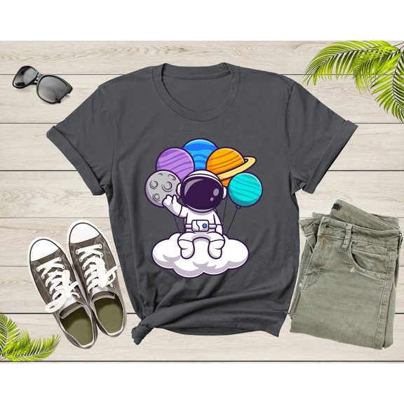 Astronaut Space Lovers Gift Astronaut Spaceman Graphic Design Adult Men Women Kids Boys Girls Shirt Astronaut Birthday Present T-shirt