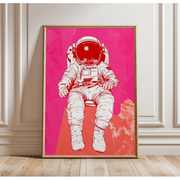 Astronaut Space Science Fiction Modern Decorative Interior Home Wall Art Poster