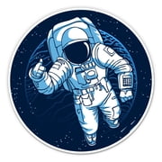 Astronaut Space Thumbs Up - 12" Vinyl Sticker Waterproof Decal