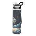 thumbnail image 1 of Astronaut Space Universe 32oz Water Bottles with Straw Tritan Leakproof Sports Bottle BPA Free Clear for Fitness Gym Swimming Cycling, 1 of 7