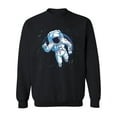 thumbnail image 1 of Astronaut Spaceman Design Sweatshirt Men -Image by Shutterstock, Male XX-Large, 1 of 4