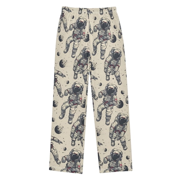 Astronaut Spacesuits Embodying The Spirit Of Space Exploration in Science Christmas Pajama Pants Soft and Lightweight Elastic Waistband Christmas Pajama Pants