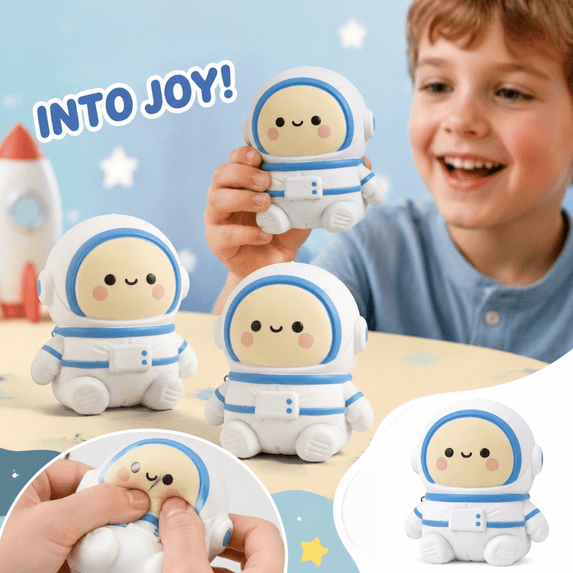 Astronaut Squishy Toy, Soft TPR Slow Rising Stress Relief Fidget ...
