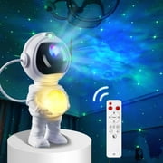Astronaut Star Projector Galaxy Night Light, Space Projector, 2024 Upgrade Starry Nebula Ceiling Projection Lamp Remote Control for Party Wedding Garden Indoor Décor Gifts for Kids Adults Standing