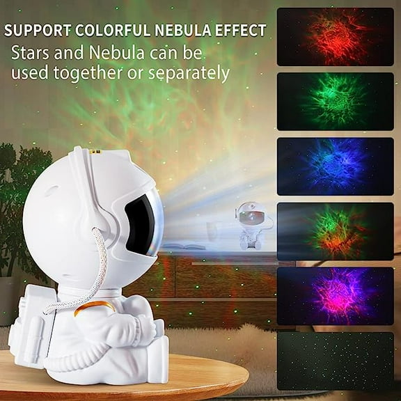 Astronaut Star Projector, Galaxy Projector, Star Night Light Projector, Galaxy Bedroom Projector Starry Night Light(White)