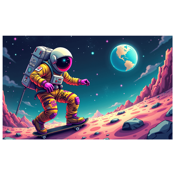 Astronaut Themed Space Exploration Banner Backdrop Background Party Decorations Photography Props Space Party Sci Fi Event Kids Party Decor Space Adventure Celebration