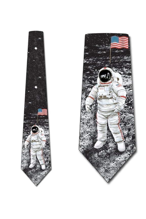 Astronaut Ties Moon Landing Necktie Space Tie