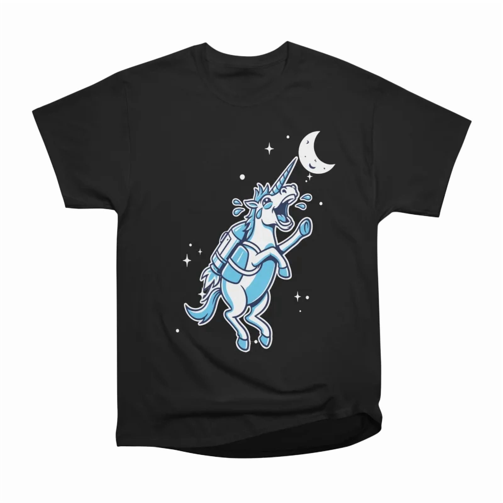 Astronaut Unicorn Cute Space Character Moon Travel Galaxy Astronomy T ...